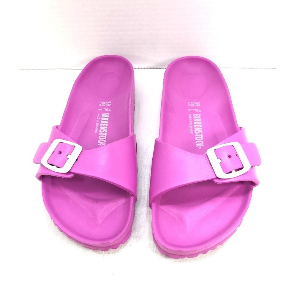 Birkenstock Sandals Madrid Essentials EVA Womens 39 US 8-8.5 Pink Slide Beach - Picture 2 of 10